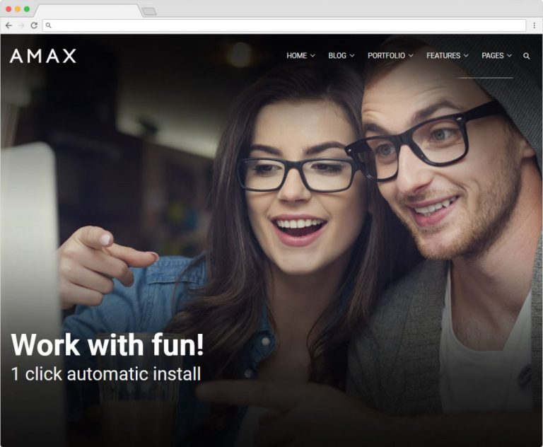 Templified Amax Flat Full Screen WordPress Theme – Evo WP Themes